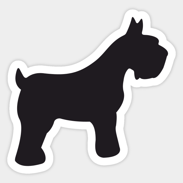 Schnauzer Sticker by XOOXOO